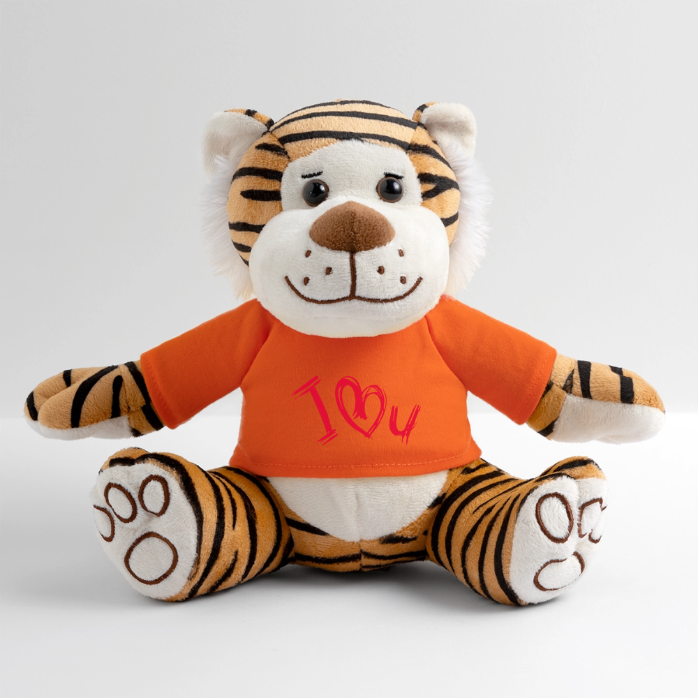 Plush Tiger - golden orange