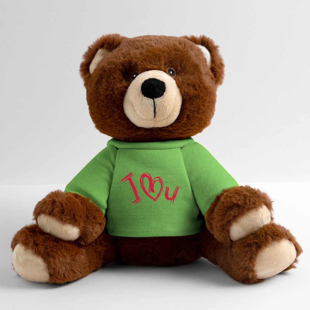 MiniFeet® RecycelBär® Teddy Bear Brown - light green