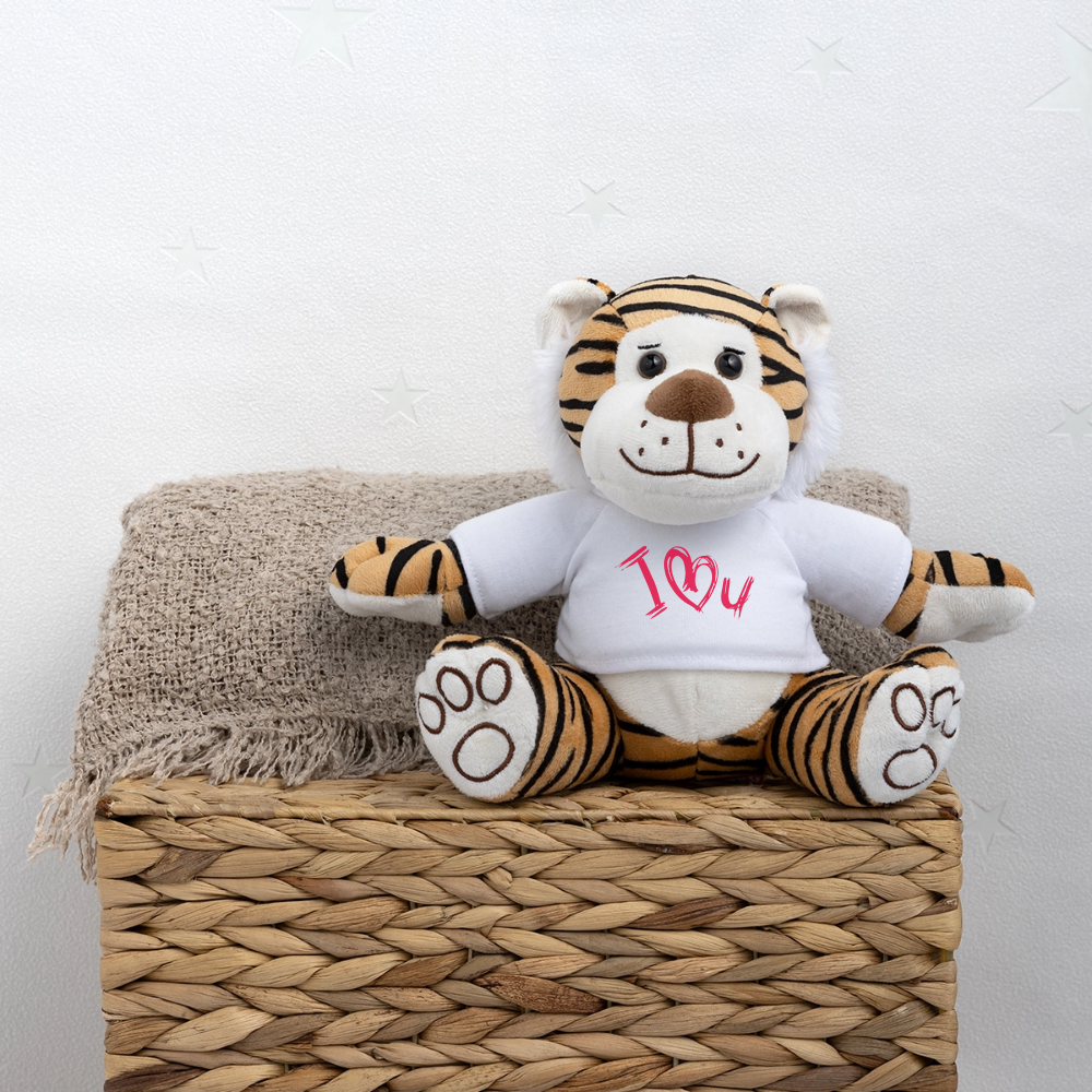 Plush Tiger - white