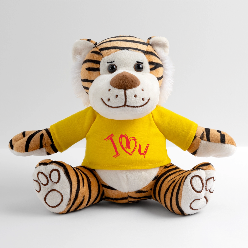 Plush Tiger - sun yellow