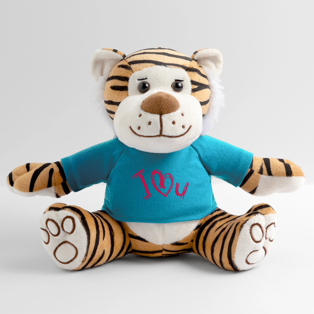 Plush Tiger - atoll blue