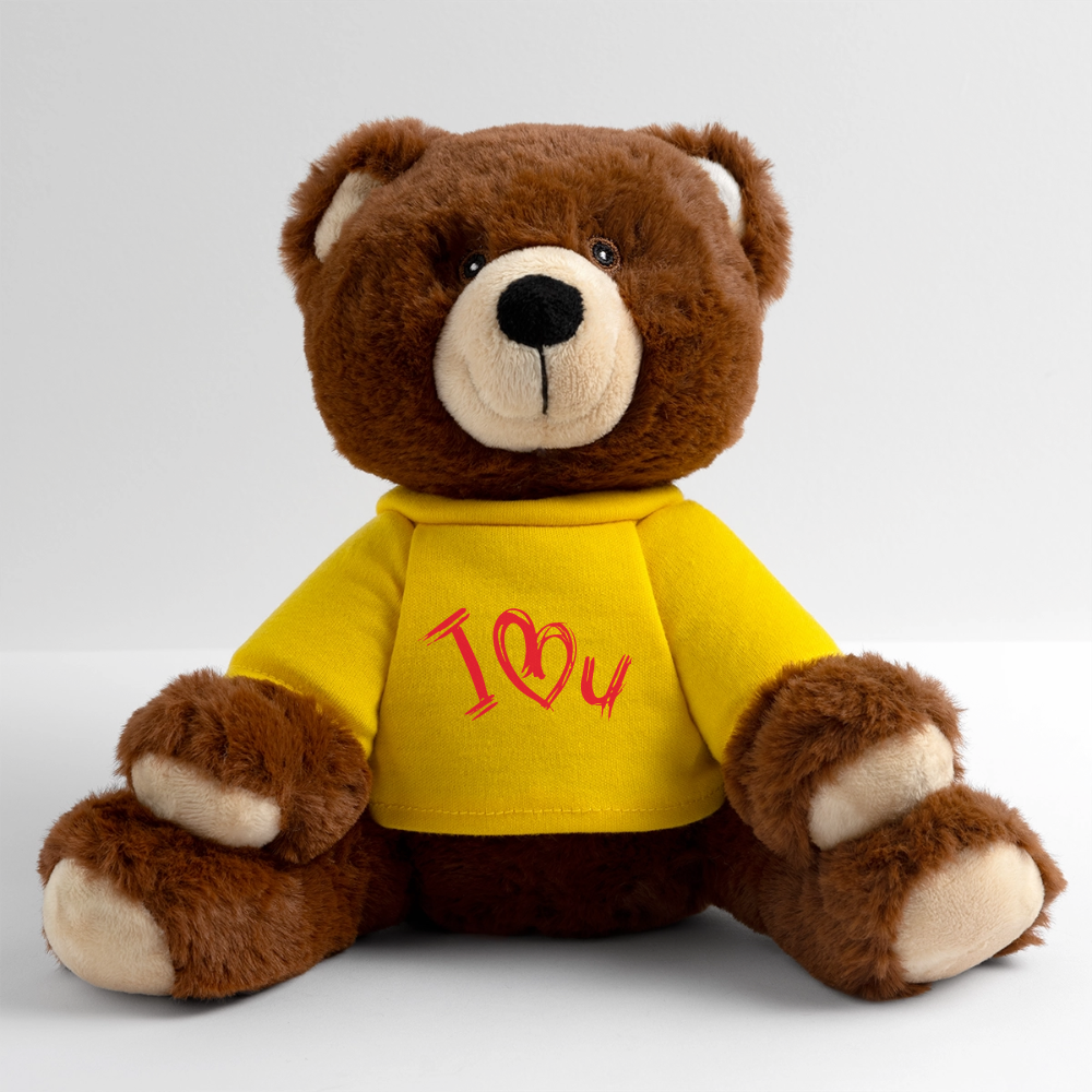MiniFeet® RecycelBär® Teddy Bear Brown - sun yellow